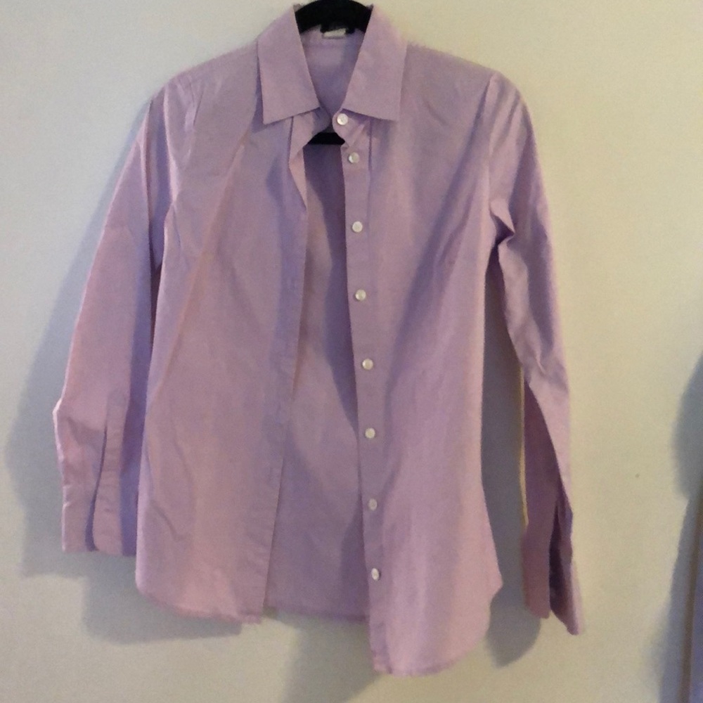 J Crew Stretch Lavender dress shirt Size XS